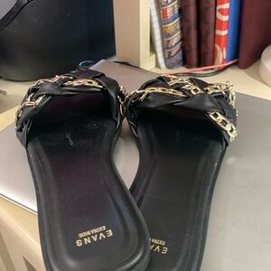 Evans slide chain sandals 10 W